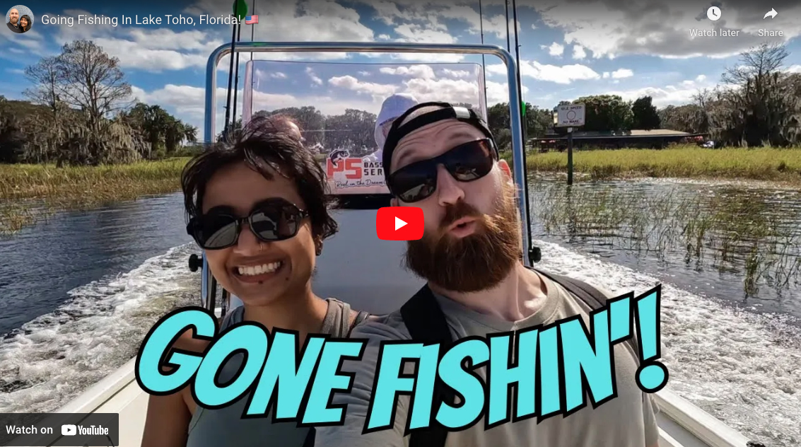 Youtube Cover, Going Fishing In Lake Toho, Florida!